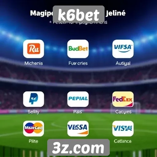 Métodos de pagamento disponíveis no k6bet